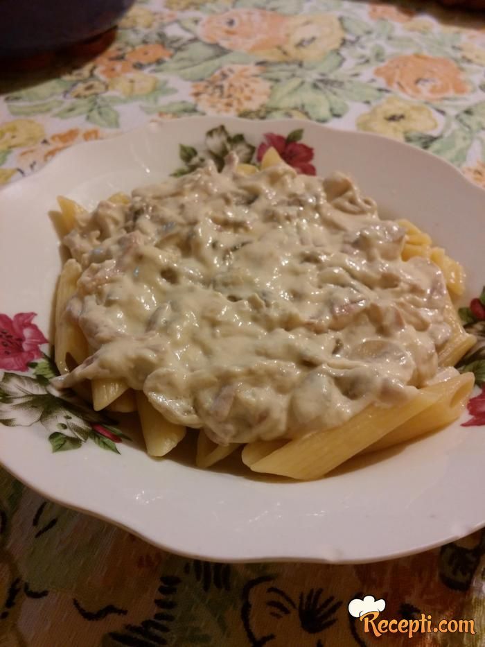 Penne sa sosom od šampinjona