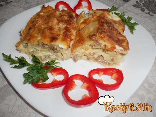 Burek kocke sa mesom