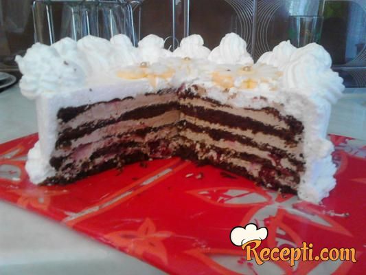 Čokoladna torta sa višnjama (4)