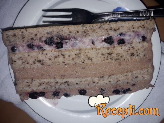 Čoko-borovnica torta