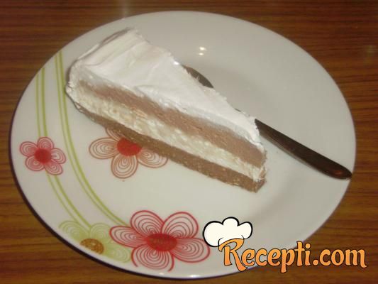 Crno beli cheesecake