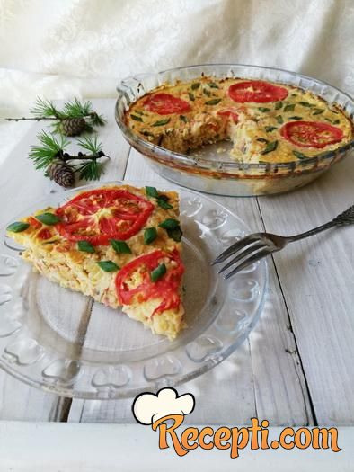 Fritata sa slaninom i tikvicama