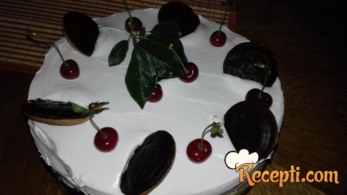 Cherry jaffa torta