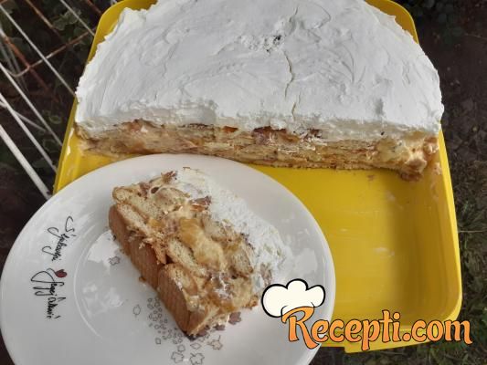 Lagana torta sa breskvama