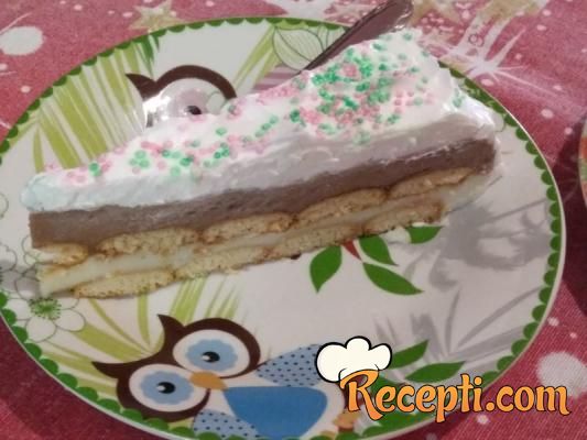 Keks torta (plazma i puding)